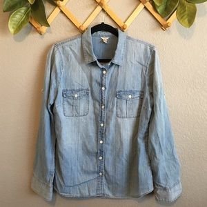 J. Crew Tops - J.Crew Chambray Button Down J. Crew Tops - J.Crew Chambray Button Down